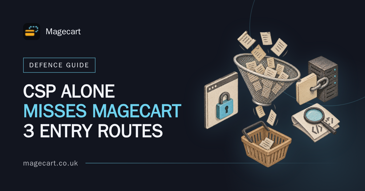 CSP to Prevent Magecart: What It Stops and Misses