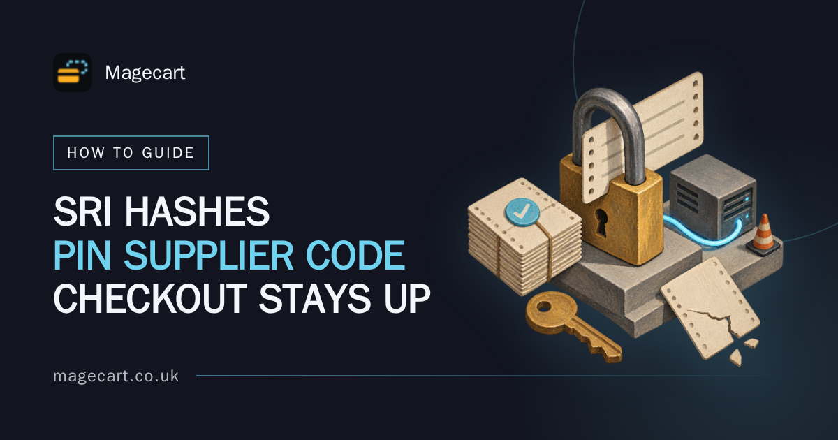 SRI Hash Third-Party Scripts Without Breaking Checkout