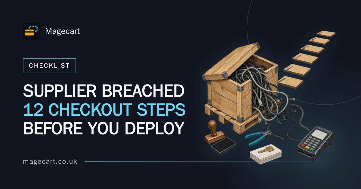 Supplier Breach Checkout Checklist: 12 Steps